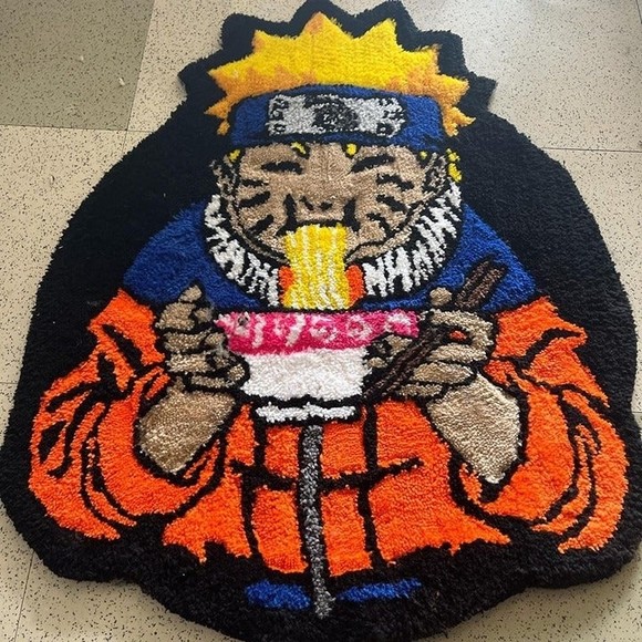 Handmade custom naruto rug - Picture 2 of 4